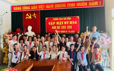 Một số hình ảnh Đội tuyển HSG năm học 2025-2026 trường THCS Phú Hồng